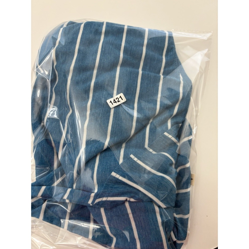 Women's Y2K Hollister Blue White Stripped Long Sleeve Top Bella Swan SZ Small - Picture 6 of 6
